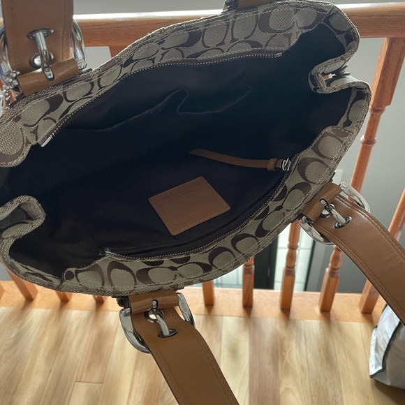 Beige Coach Hand Bag - Picture 2 of 3